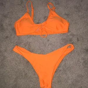 orange bikini